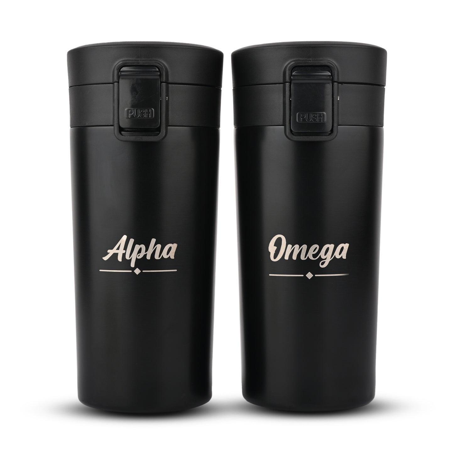 Alpha Omega Tumblers Set of 2 – Premium Insulated Stainless Steel Drinkware | Perfect Gift for Couples (Copy)