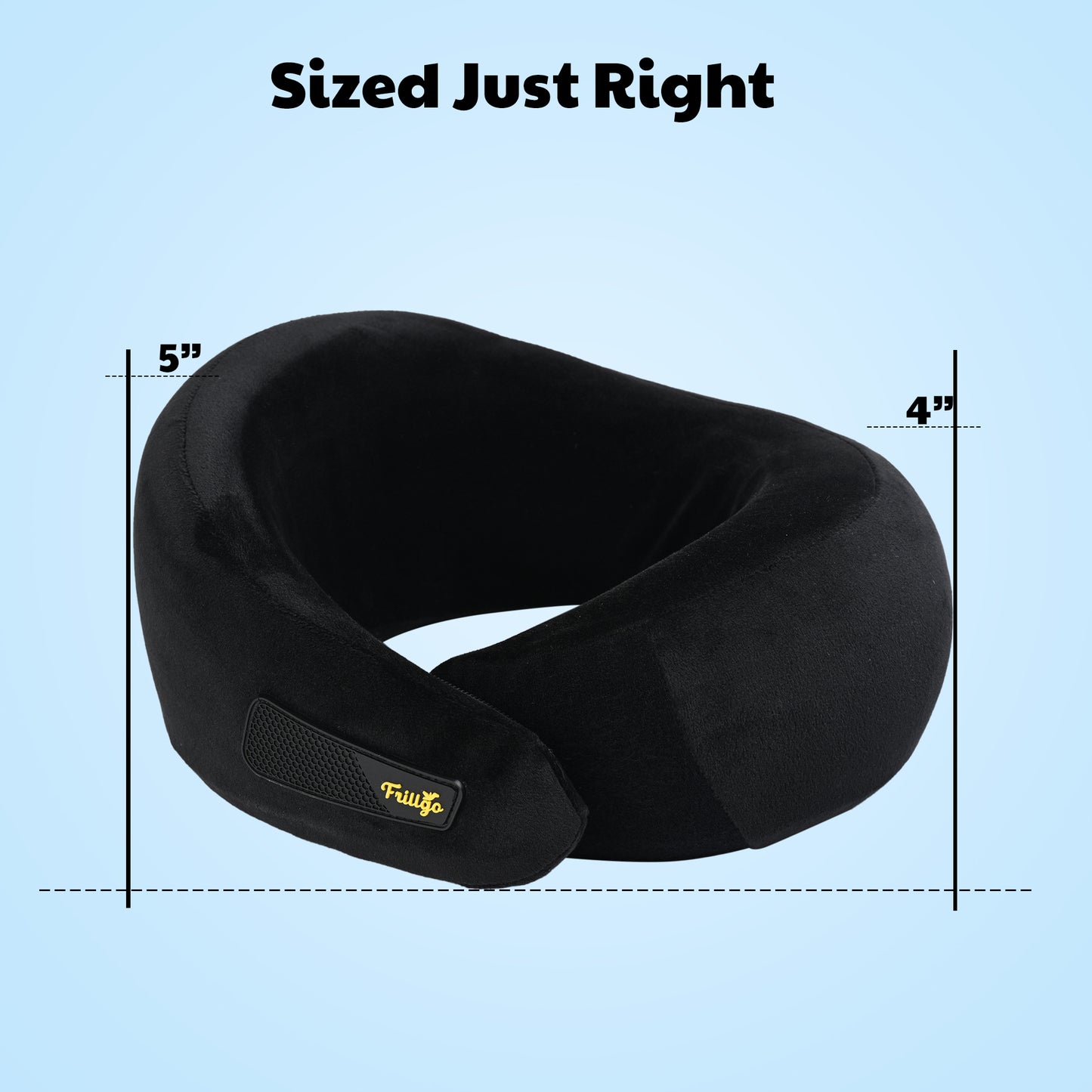 Travel Neck Pillow Black | Midnight Voyage