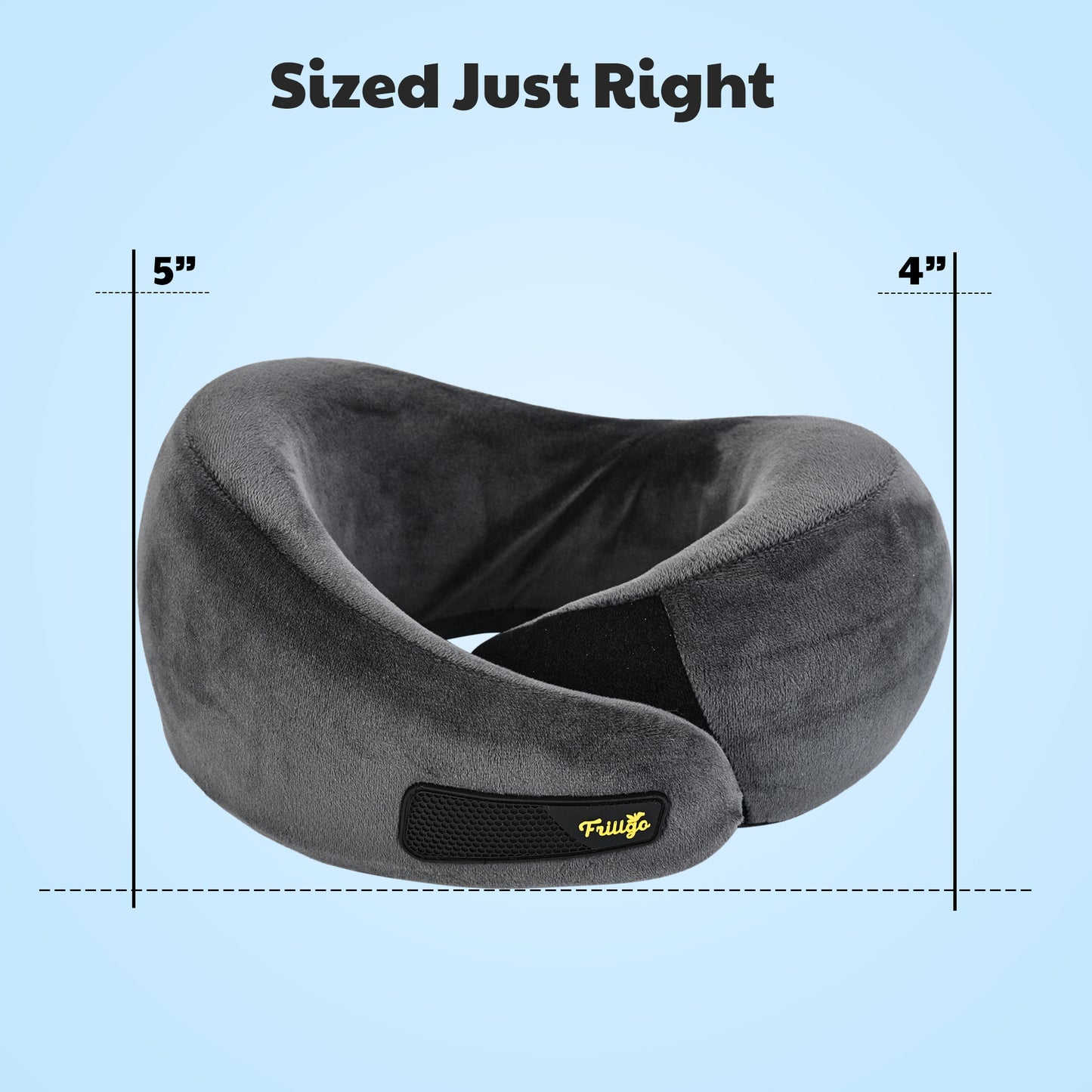 Travel Neck Pillow Grey | Cloud Mist